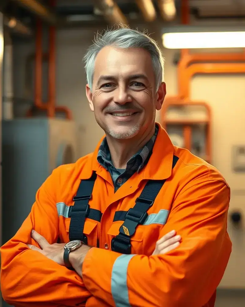 Crimson Air founder at work